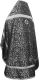 Russian Priest vestments - Ascention metallic brocade B (black-silver) back, Standard design