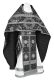 Russian Priest vestments - Nativity Star metallic brocade B (black-silver), Standard design