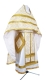 Russian Priest vestments - Venets metallic brocade B (white-gold), Economy design