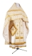 Russian Priest vestments - Cornflowers metallic brocade B (white-gold), Standard design
