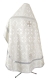 Russian Priest vestments - Oubrous metallic brocade B (white-silver) back, Standard design