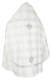 Russian Priest vestments - Kolomna metallic brocade B (white-silver) back, Standard design