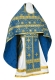 Russian Priest vestments - Rus' metallic brocade BG1 (blue-gold), Standard design