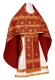 Russian Priest vestments - Rus' metallic brocade BG1 (claret-gold), Standard design