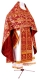 Russian Priest vestments - Thebroniya metallic brocade BG1 (claret-gold), Standard cross design