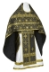 Russian Priest vestments - Rus' metallic brocade BG1 (black-gold), Standard design