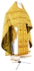 Russian Priest vestments - Thebroniya metallic brocade BG1 (yellow-gold), Standard cross design