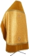 Russian Priest vestments - Rus' metallic brocade BG1 (yellow-gold) back, Standard cross design