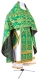 Russian Priest vestments - Thebroniya metallic brocade BG1 (green-gold), Standard cross design