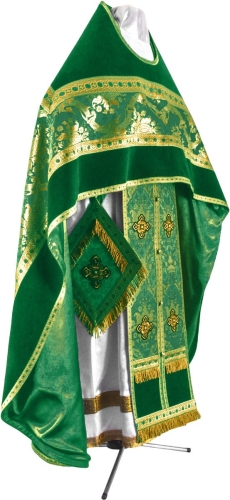 Russian Priest vestments - metallic brocade BG1 (green-gold)