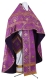 Russian Priest vestments - Mirgorod metallic brocade BG1 (violet-gold), Standard design