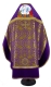 Russian Priest vestments - Theophania metallic brocade BG1 (violet-gold) back, Standard design  (with velvet inserts and embroidered icon)