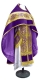 Russian Priest vestments - Theophania metallic brocade BG1 (violet-gold), Standard design (with velvet inserts and embroidered icon)