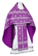 Russian Priest vestments - Rus' metallic brocade BG1 (violet-silver), Standard design