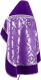 Russian Priest vestments - Royal Crown metallic brocade B (violet-silver) with velvet inserts (back), Standard design