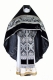 Russian Priest vestments - metallic brocade BG1 (black-silver)