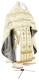 Russian Priest vestments - Thebroniya metallic brocade BG1 (white-gold), Standard cross design