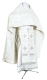 Russian Priest vestments - Oubrous metallic brocade BG1 (white-silver), Standard design
