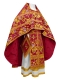 Russian Priest vestments - Paradise Garden metallic brocade BG2 (claret-gold), Premium design
