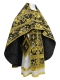 Russian Priest vestments - Paradise Garden metallic brocade BG2 (black-gold), Premium design