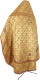 Russian Priest vestments - Alpha-&-Omega metallic brocade BG2 (yellow-claret-gold) back, Standard design