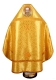Russian Priest vestments - Rus' metallic brocade BG2 (yellow-gold) back, Standard design