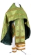 Russian Priest vestments - Milette metallic brocade BG2 (green-gold), Standard design