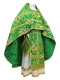 Russian Priest vestments - Paradise Garden metallic brocade BG2 (green-gold), Premium design