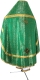 Russian Priest vestments - Jerusalem Cross metallic brocade BG2 (green-gold) back, Standard cross design