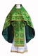 Russian Priest vestments - Poltava metallic brocade BG2 (green-gold), Standard design