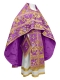 Russian Priest vestments - Paradise Garden metallic brocade BG2 (violet-gold), Premium design