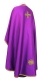 Russian Priest vestments - Small Cross metallic brocade BG2 (violet-gold) with velvet inserts (back), Standard design