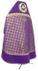 Russian Priest vestments - Novgorod Cross metallic brocade BG2 (violet-gold) back, Standard design