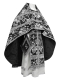 Russian Priest vestments - Paradise Garden metallic brocade BG2 (black-silver), Premium design