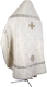 Russian Priest vestments - Jerusalem Cross metallic brocade BG2 (white-silver) back, Standard design