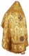 Russian Priest vestments - Greek Vine metallic brocade BG3 (yellow-claret-gold) back, Standard design