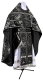 Russian Priest vestments - Greek Vine metallic brocade BG3 (black-silver), Standard design