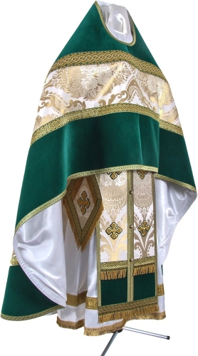 Russian Priest vestments - metallic brocade BG3 (white-gold)