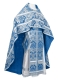 Russian Priest vestments - Eleon Bouquet metallic brocade BG4 (blue-silver), Premium design