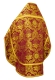 Russian Priest vestments - Eleon Bouquet metallic brocade BG4 (claret-gold) back, Premium design