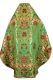 Russian Priest vestments - Vase metallic brocade BG4 (green-gold) back, Standard design