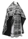 Russian Priest vestments - Eleon Bouquet metallic brocade BG4 (black-silver), Premium design
