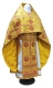 Russian Priest vestments - Irakli metallic brocade BG5 (yellow-gold with claret), Standard design