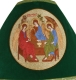 Russian Priest vestments - Vase metallic brocade BG5 (green-gold) back detail, Standard design