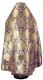 Russian Priest vestments - Eleon Bouquet metallic brocade BG5 (violet-gold) back, Premium design