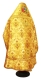 Russian Priest vestments - Kerkyra metallic brocade BG6 (yellow-gold with claret) back detail, Premium design
