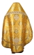 Russian Priest vestments - metallic brocade BG6 (yellow-gold) variant 2 back, Premium design