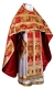 Russian Priest vestments - metallic brocade BG6 (red-gold) variant 2, Premium design