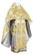 Russian Priest vestments - metallic brocade BG6 (white-gold) variant 1, Premium design