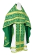 Russian Priest vestments - Lyubava rayon brocade S2 (green-gold), Economy design